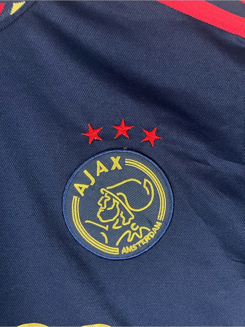 Adidas AFC Ajax Amsterdam 2022 Away Soccer #18 SZETO Custom? Jersey Sz L - Picture 7 of 16